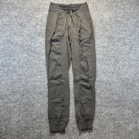 Lululemon Pants - Lululemon Dance Studio Jogger Women 2 Grey Pinstripe Athleisure Yoga Pants